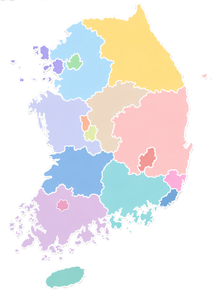 대한민국 지도